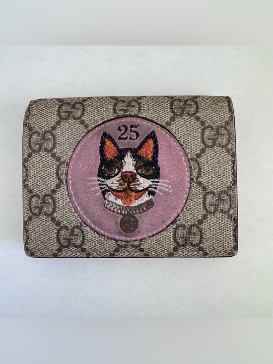 Gucci Handbags - Authentic Gucci Supreme Bosco The Cat Wallet